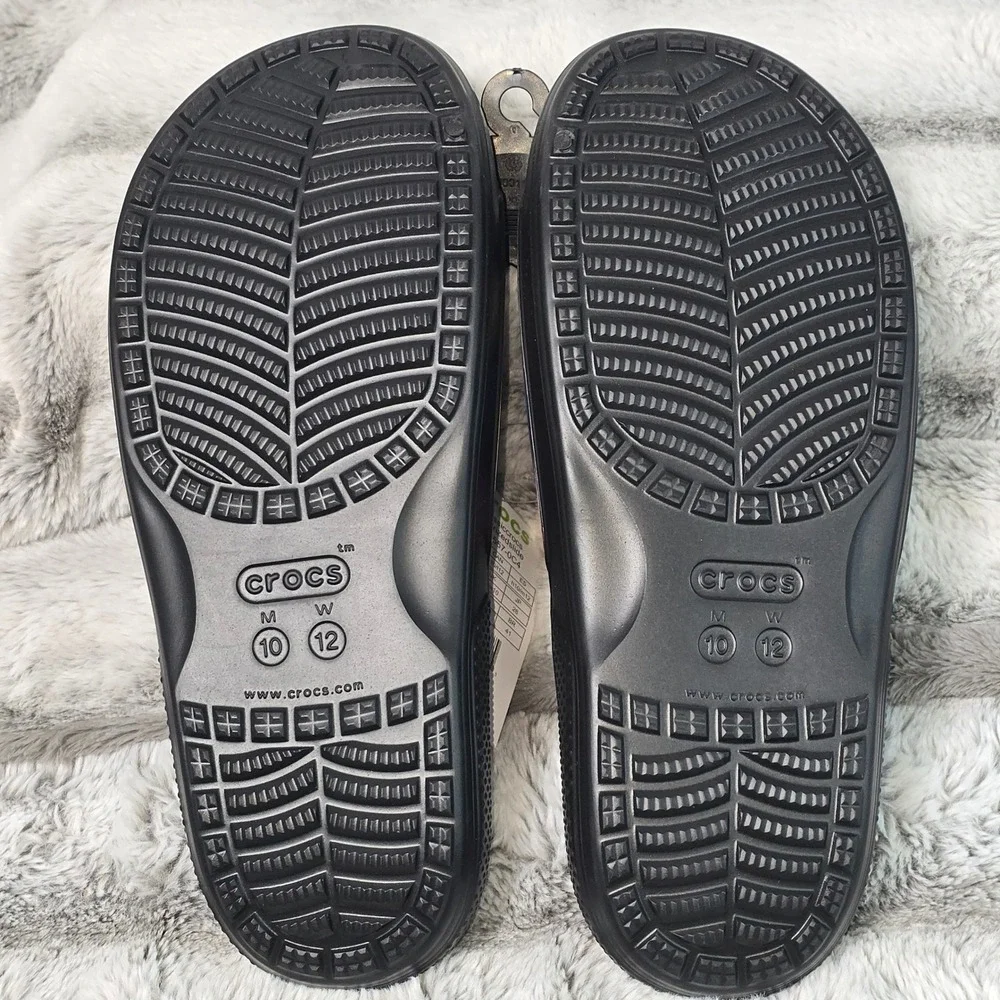 NWT Crocs Classic Solarized Slide Multi Color Rainbow Sandals 207557-0C4 Mens 10